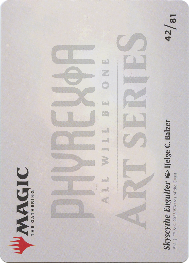 Skyscythe Engulfer // Skyscythe Engulfer (AONE-042) - Phyrexia: All Will Be One Art Series (Borderless) Foil