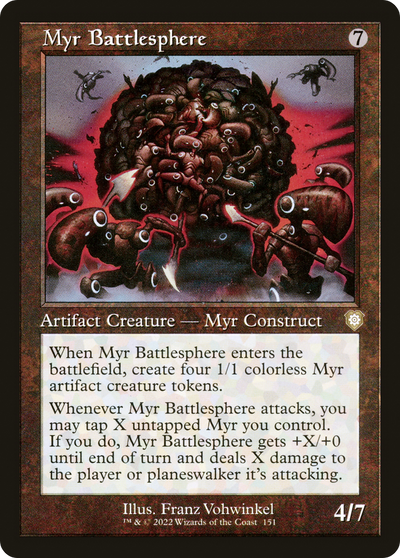 Myr Battlesphere (Retro) [The Brothers' War Commander]