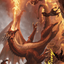 Realm-Scorcher Hellkite // Realm-Scorcher Hellkite (AWOE-019) - Wilds of Eldraine Art Series (Borderless)