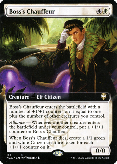 Boss's Chauffeur (Extended Art) [Streets of New Capenna Commander]