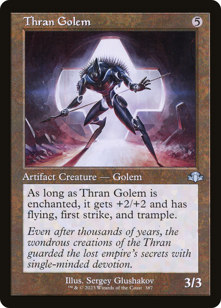 Thran Golem (Retro) [Dominaria Remastered]