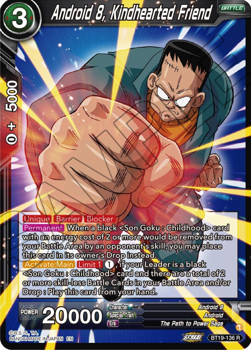 Android 8, Kindhearted Friend (BT19-136) [Fighter's Ambition]