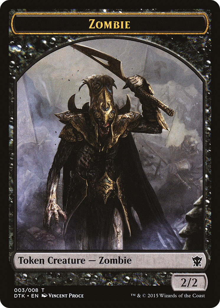 Zombie (DTK-003) - Dragons of Tarkir Tokens