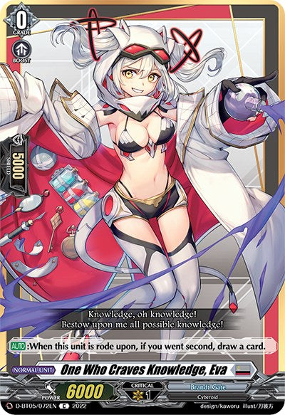 One Who Craves Knowledge, Eva (D-BT05/072EN) [Triumphant Return of the Brave Heroes]