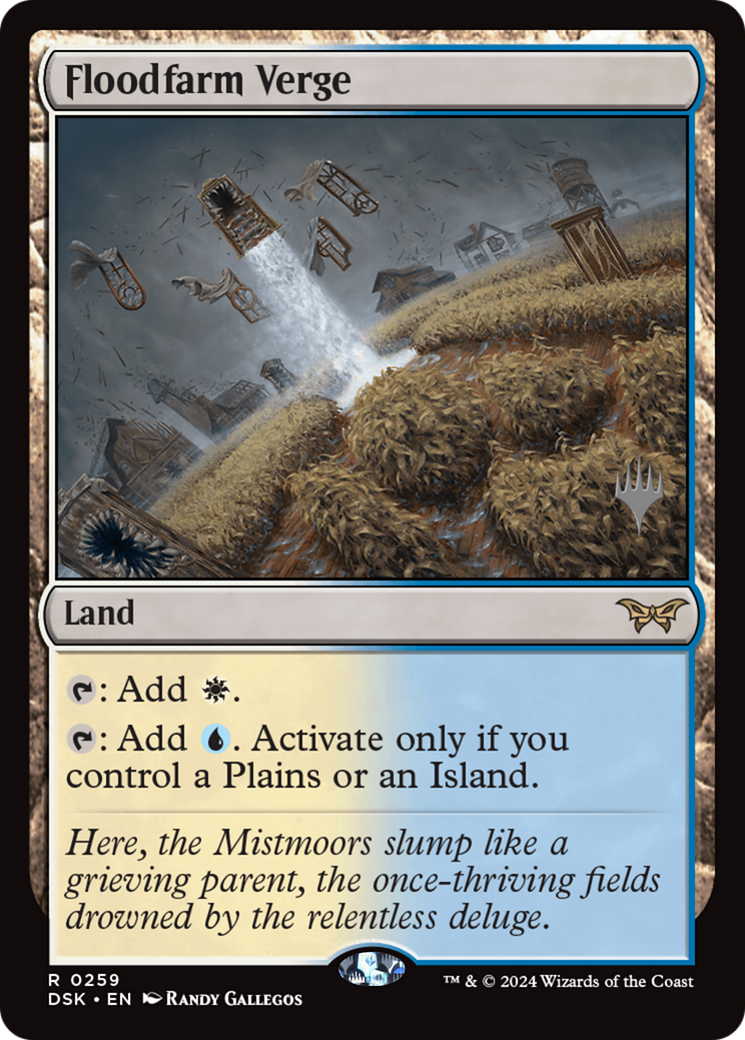 Floodfarm Verge (Promo Pack) [Duskmourn: House of Horror Promos]