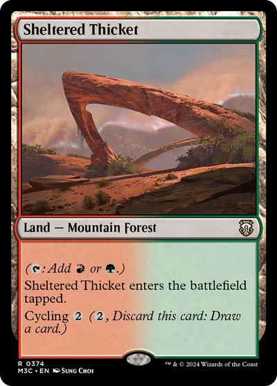 Sheltered Thicket [Modern Horizons 3 Commander]