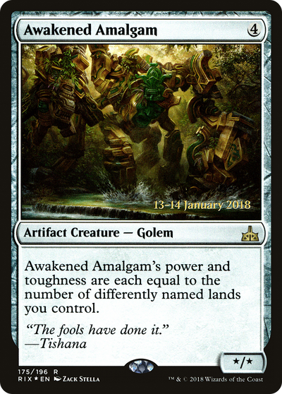 Awakened Amalgam [Rivals of Ixalan Prerelease Promos]