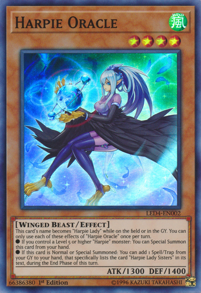 Harpie Oracle [LED4-EN002] Super Rare