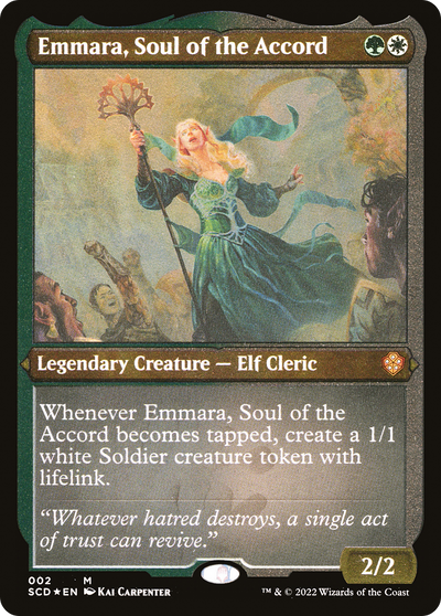 Emmara, Soul of the Accord (Foil Etched) [Starter Commander Decks]