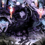 Echo of Death's Wail // Echo of Death's Wail (ANEO-055) - Neon Dynasty Art Series (Borderless) Foil