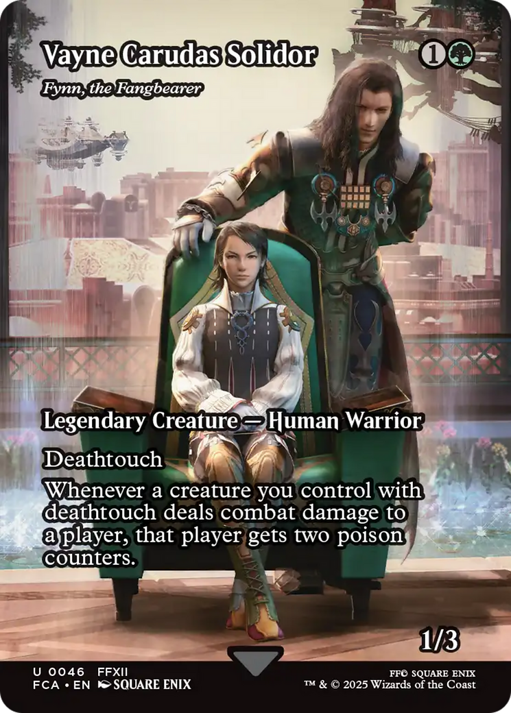 Fynn, the Fangbearer [FINAL FANTASY: Through the Ages] / Vayne Carudas Solidor (Borderless) Uncommon