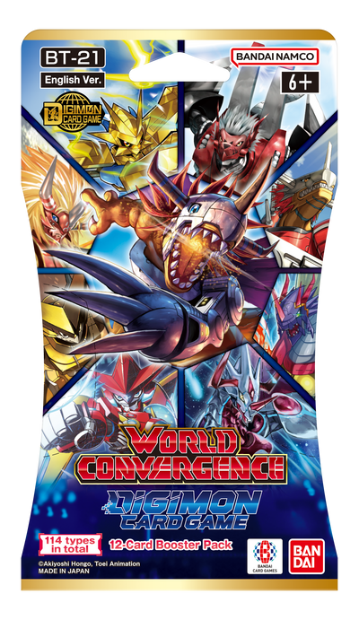 Digimon Card Game - World Convergence Booster Box (BT21) *Sealed* (PRE-ORDER, SHIPS APR 25TH)