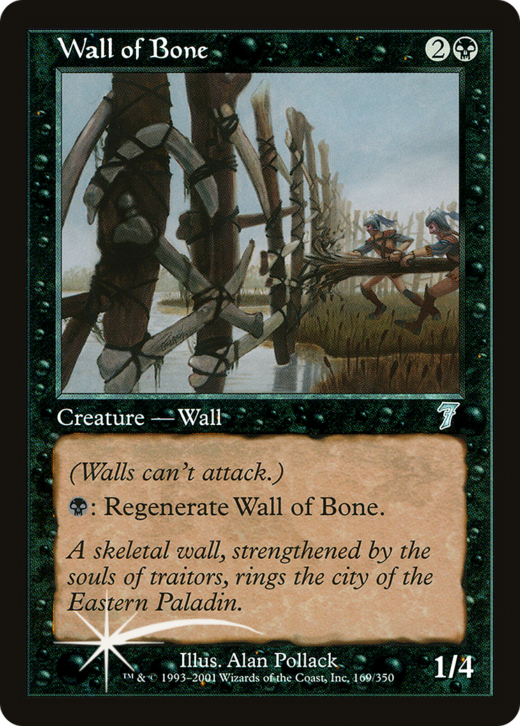 Wall of Bone (7ED-169★) - 7th Edition Foil