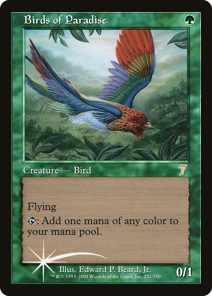 Birds of Paradise (7ED-231) - 7th Edition Foil