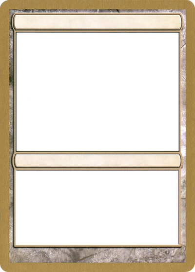 2003 World Championship Blank Card [World Championship Decks 2003]