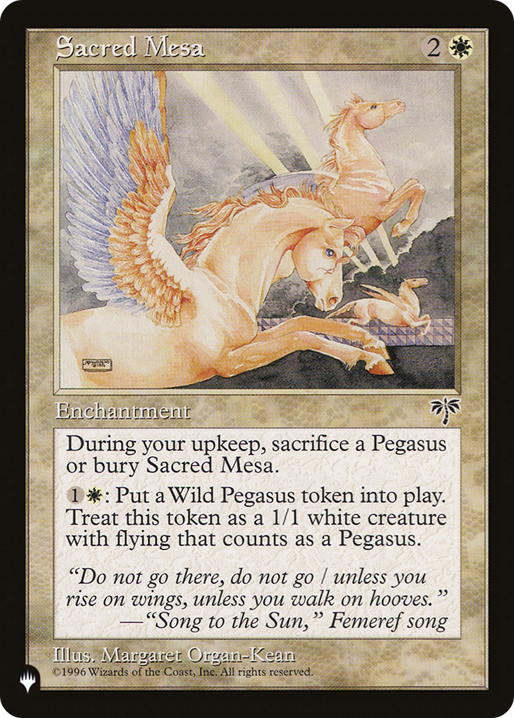 Sacred Mesa [The List]