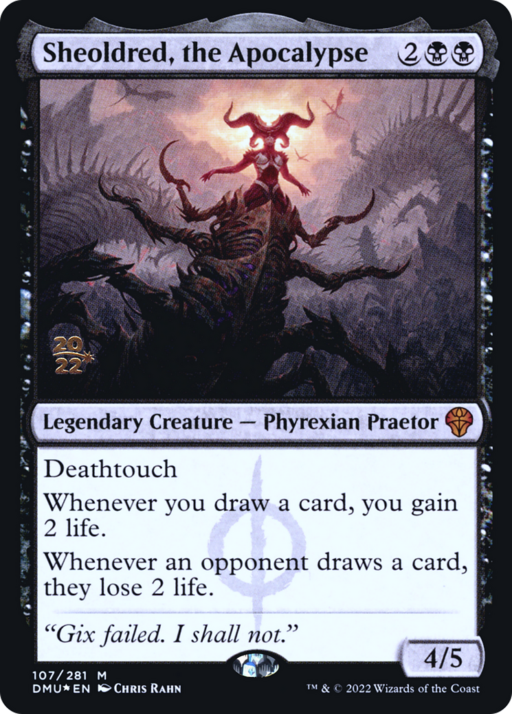 Sheoldred, the Apocalypse [Dominaria United Prerelease Promos]