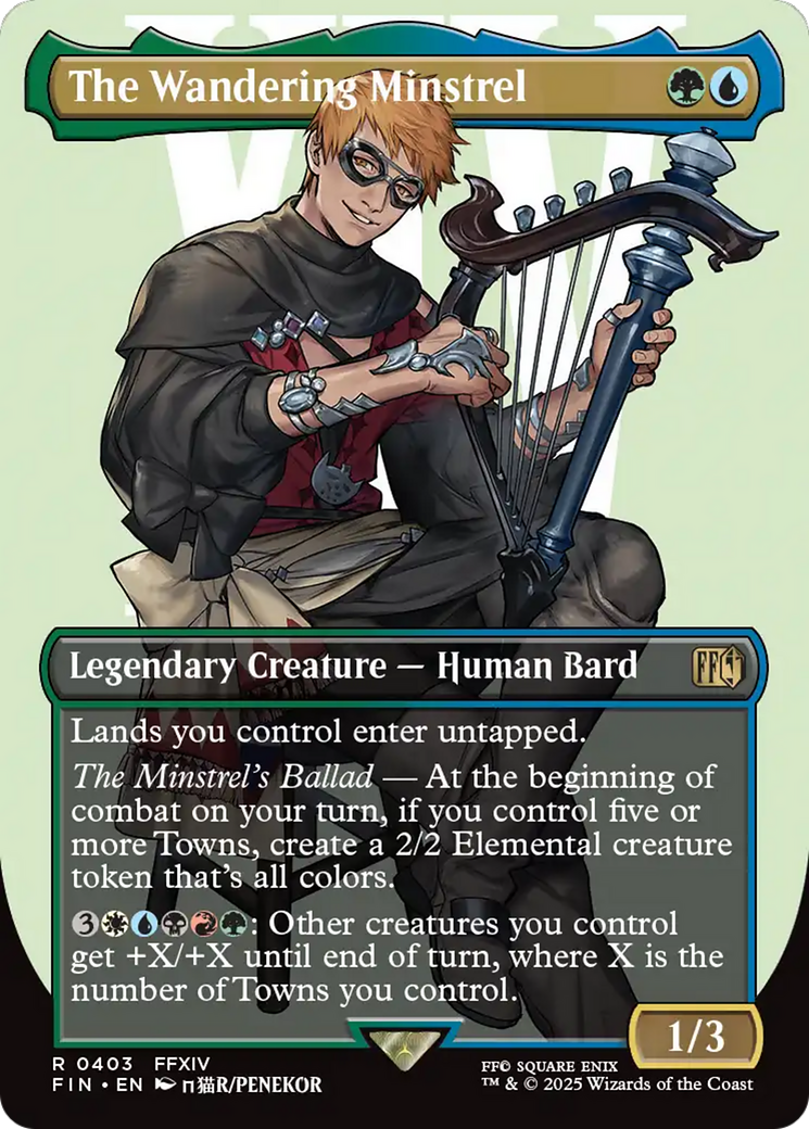 The Wandering Minstrel [FINAL FANTASY] (Borderless) Foil Rare