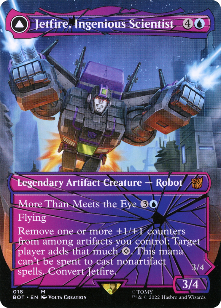 Jetfire, Ingenious Scientist // Jetfire, Air Guardian (Shattered Glass) [Transformers]