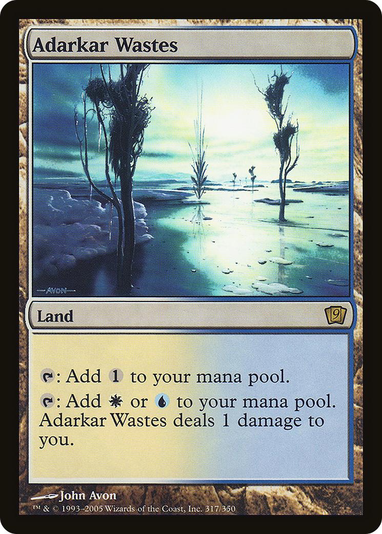Adarkar Wastes (9ED-317) - 9th Edition