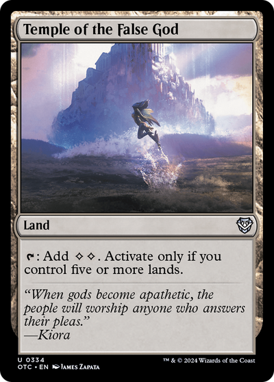 Temple of the False God [Outlaws of Thunder Junction Commander]