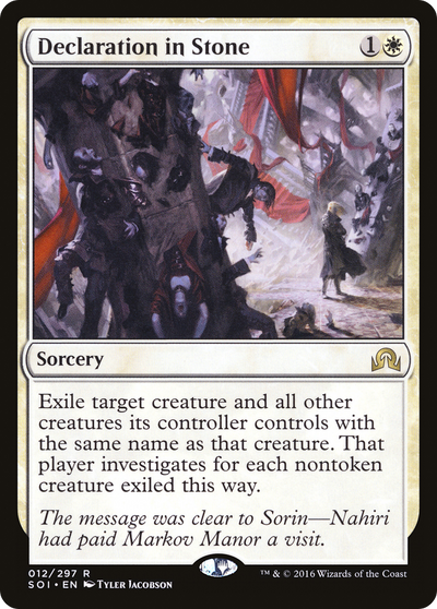 Declaration in Stone [Shadows over Innistrad]