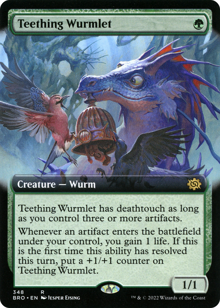 Teething Wurmlet (Extended Art) [The Brothers' War]