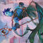 Haughty Djinn // Haughty Djinn (ADMU-015) - Dominaria United Art Series (Borderless)
