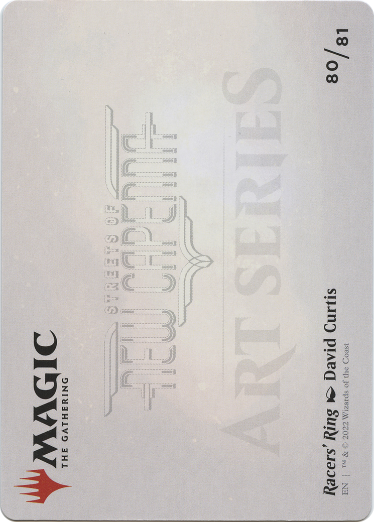 Racers' Ring // Racers' Ring (ASNC-080) - New Capenna Art Series (Borderless)