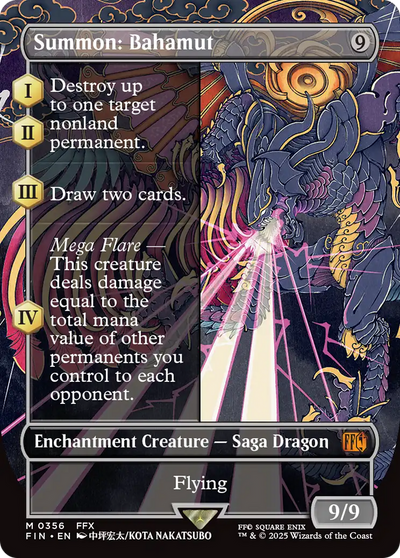 Summon: Bahamut [FINAL FANTASY]: (enchantment) (Borderless) Mythic