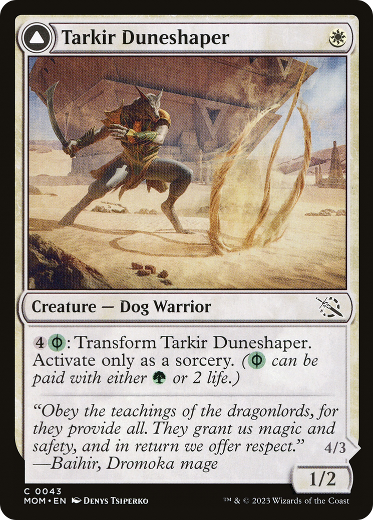 Tarkir Duneshaper // Burnished Dunestomper [March of the Machine]