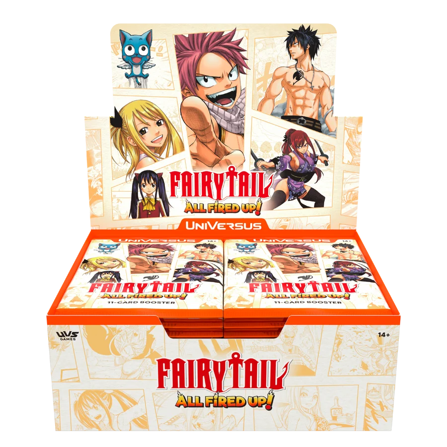 Universus CCG - FAIRY TAIL: All Fired Up! Booster Display *Sealed* (PRE-ORDER, SHIPS NOV 6TH)