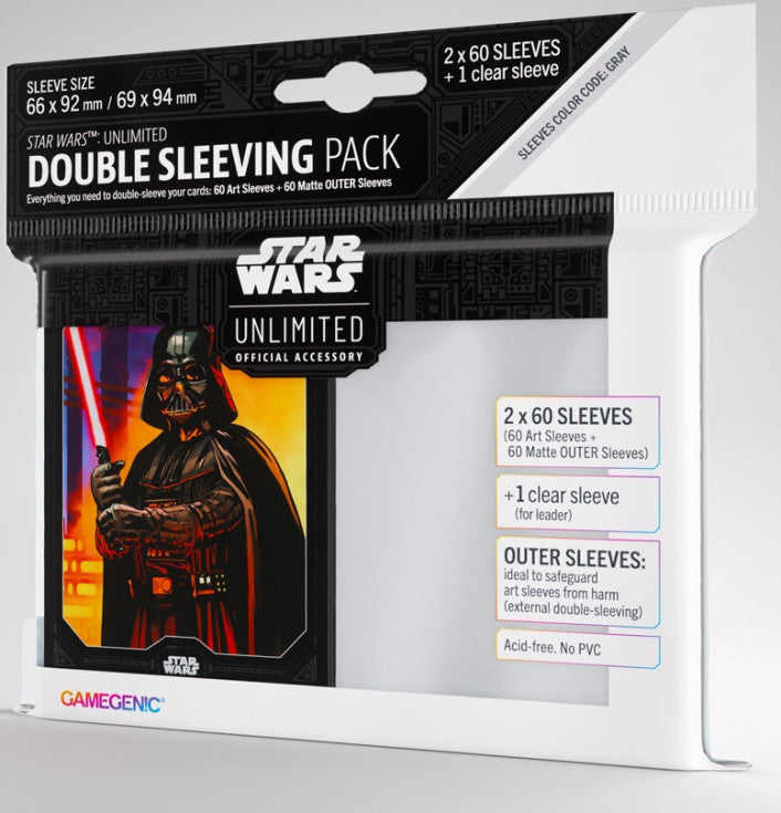 Gamegenic Sleeves - Star Wars Unlimited Double Sleeving Pack (Standard Size 60 Pack)