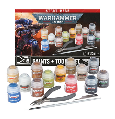 Warhammer 40,000 Miniature - Paints + Tools 11th Edition