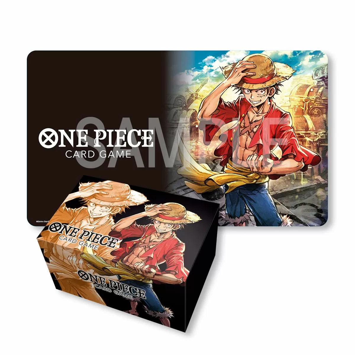 One Piece TCG: Playmat & Card Storage Box Set - Monkey.D.Luffy *Sealed*
