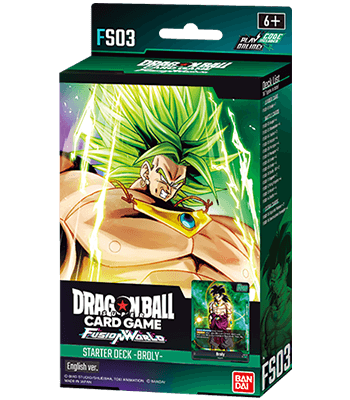 Dragon Ball Super Card Game: Fusion World - Broly Starter Deck (FS03) *Sealed* (PRE-ORDER, SHIPS 23RD FEB)