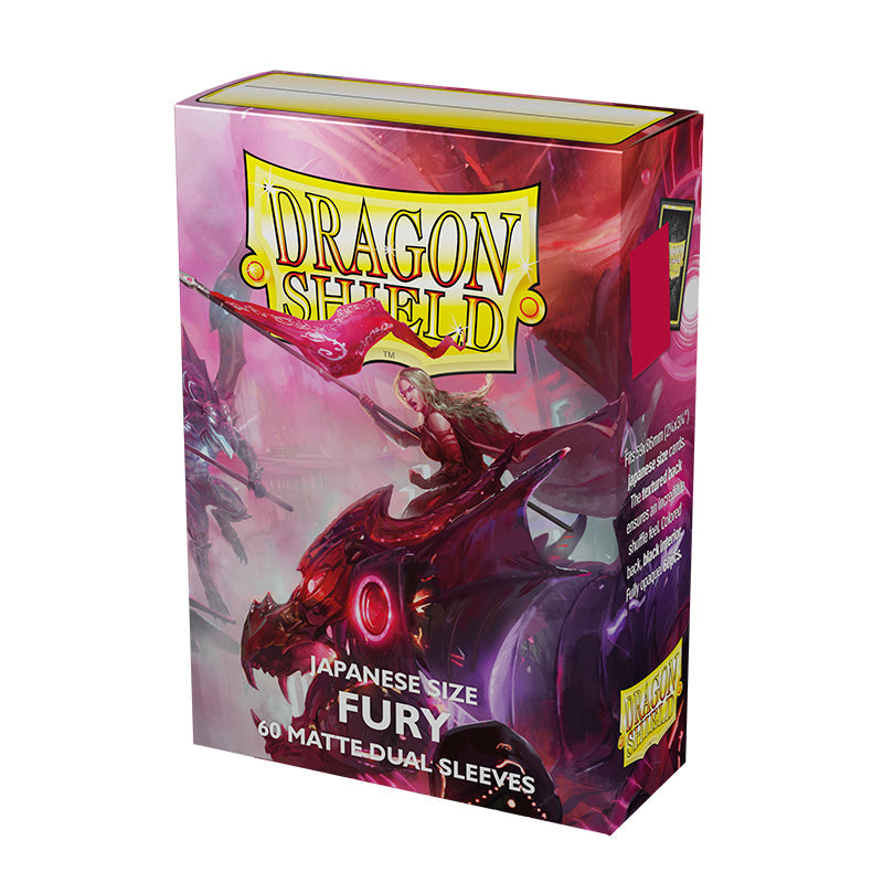 Dragonshield Sleeves - DUAL Fury Matte (Japanese Size)