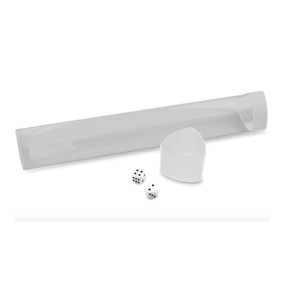 BCW Playmat Tube with Dice Holder - White