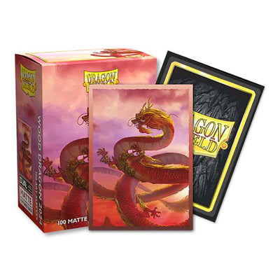 Dragonshield Sleeves - Wood Dragon 2024 (Brushed ART) (Standard Sized)