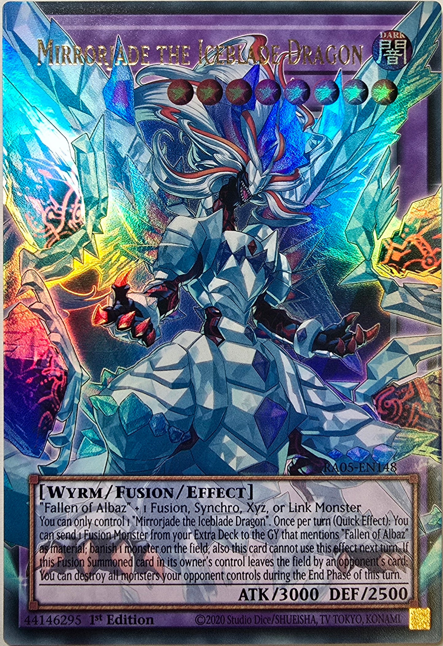 Mirrorjade the Iceblade Dragon (Extended Art) [RA05-EN148] Ultra Rare