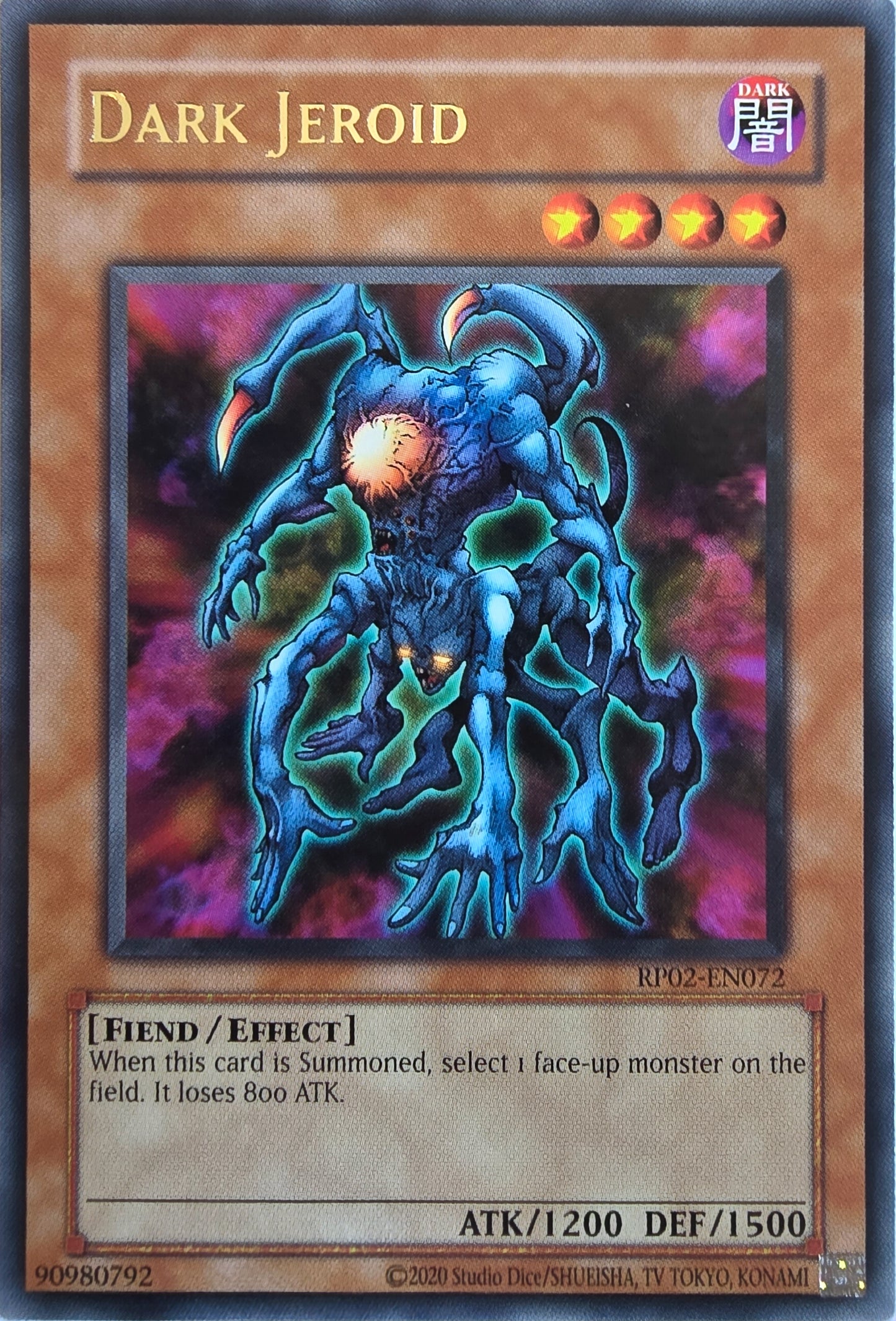 Dark Jeroid [RP02-EN072] Rare [Retro Pack 2 2020 Date Reprint]