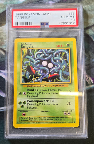 Tangela (66/102) [1999 Pokémon Game] (PSA Graded 10)