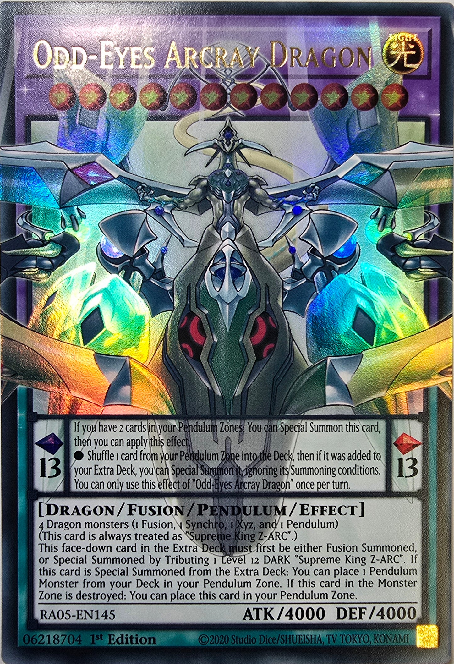 Odd-Eyes Arcray Dragon (Extended Art) [RA05-EN145] Ultra Rare