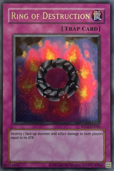 Ring of Destruction [RP02-EN066] Secret Rare [Retro Pack 2 2020 Date Reprint]