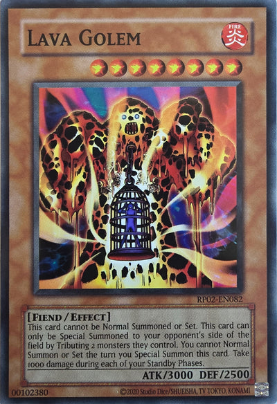 Lava Golem [RP02-EN082] Super Rare [Retro Pack 2 2020 Date Reprint]