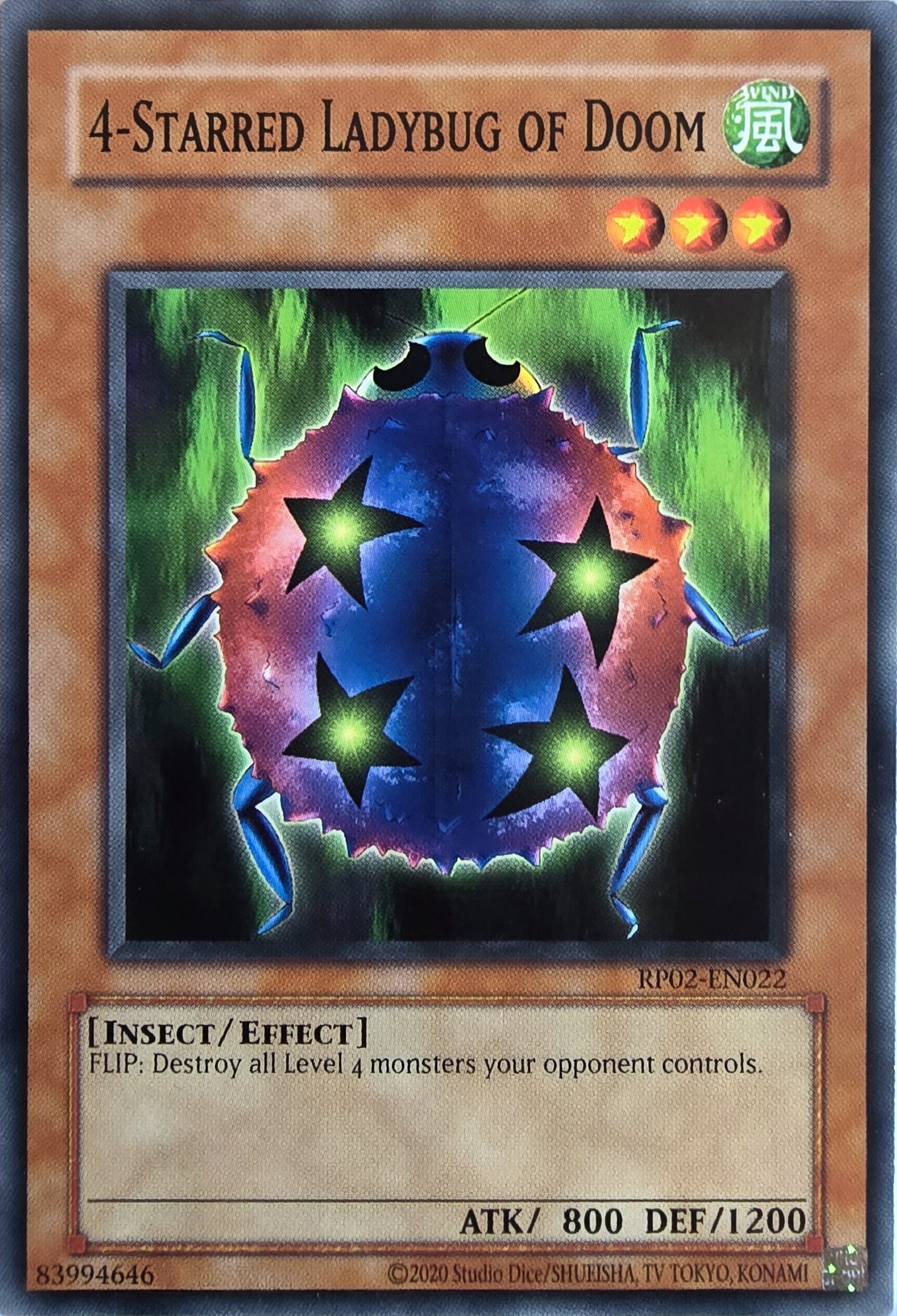 4-Starred Ladybug of Doom [RP02-EN022] Common [Retro Pack 2 2020 Date Reprint]