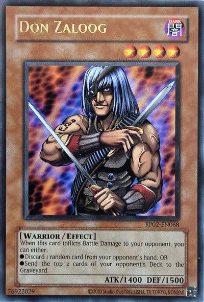Don Zaloog [RP02-EN068] Rare [Retro Pack 2 2020 Date Reprint]