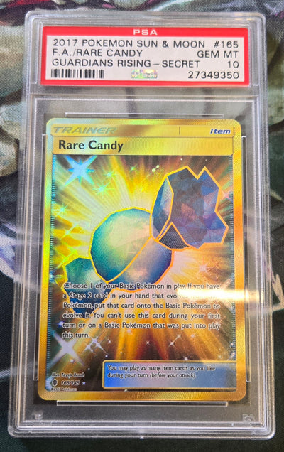 Rare Candy (165/145) [2017 Pokémon Sun & Moon Guardians Rising] (PSA Graded 10)