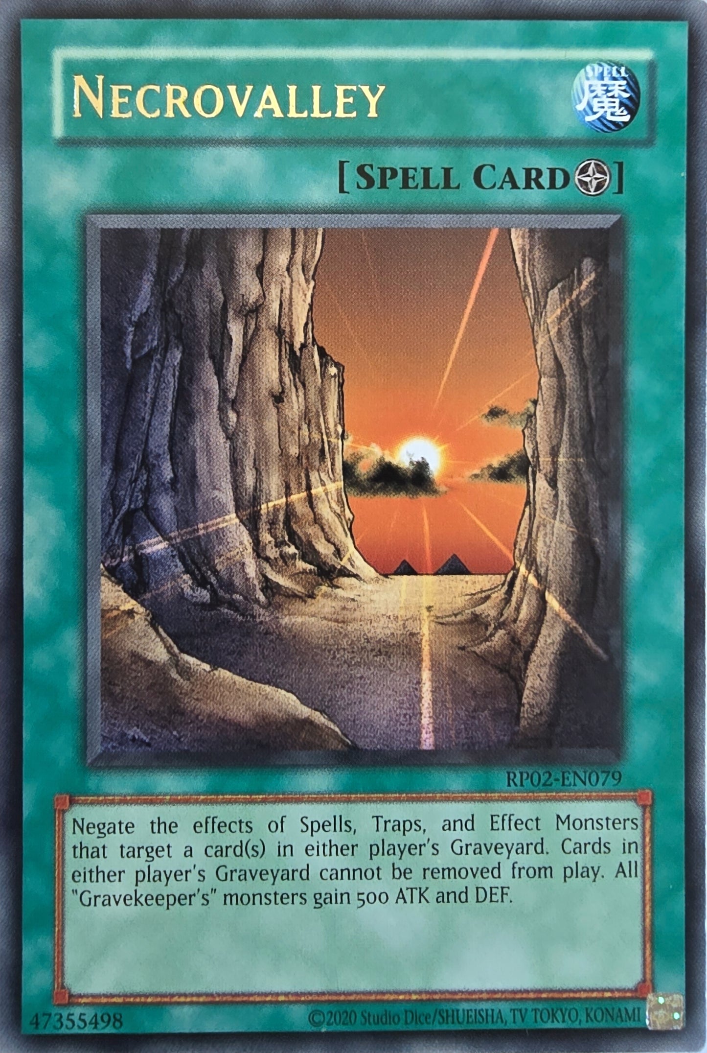 Necrovalley [RP02-EN079] Rare [Retro Pack 2 2020 Date Reprint]