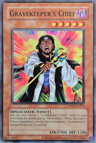 Gravekeeper's Chief [RP02-EN076] Common [Retro Pack 2 2020 Date Reprint]